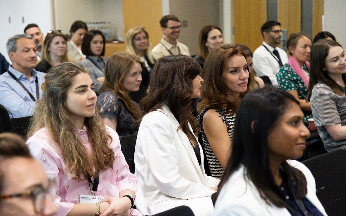 An engaged crowd at the last summit event