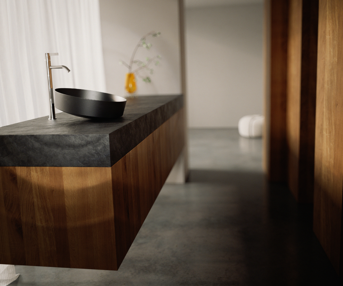 Alape Tendo matt black basin