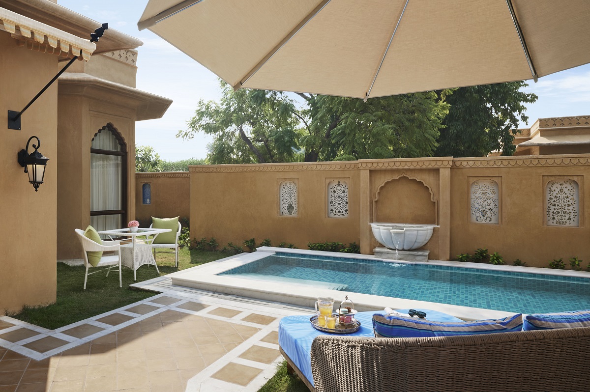 private terrace in the Sawai Man Mahal