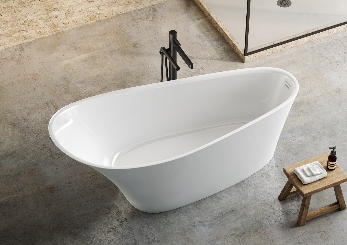 Ledro bath GLOSS finish Riobel Paradox brassware BLACK_2