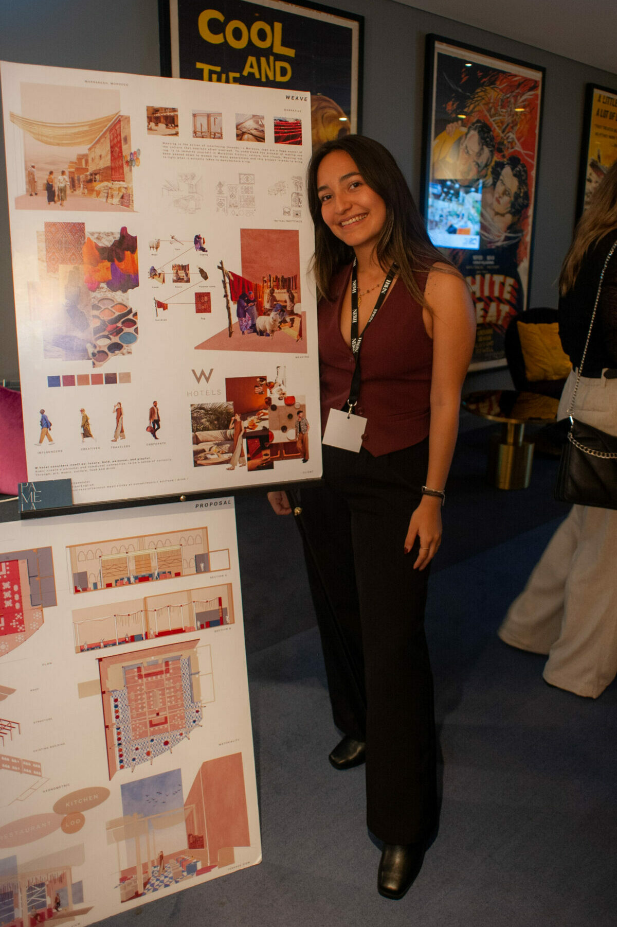 Pamela Sanchez Rodriguez, recipient of a NEWH UK interior design scholarship