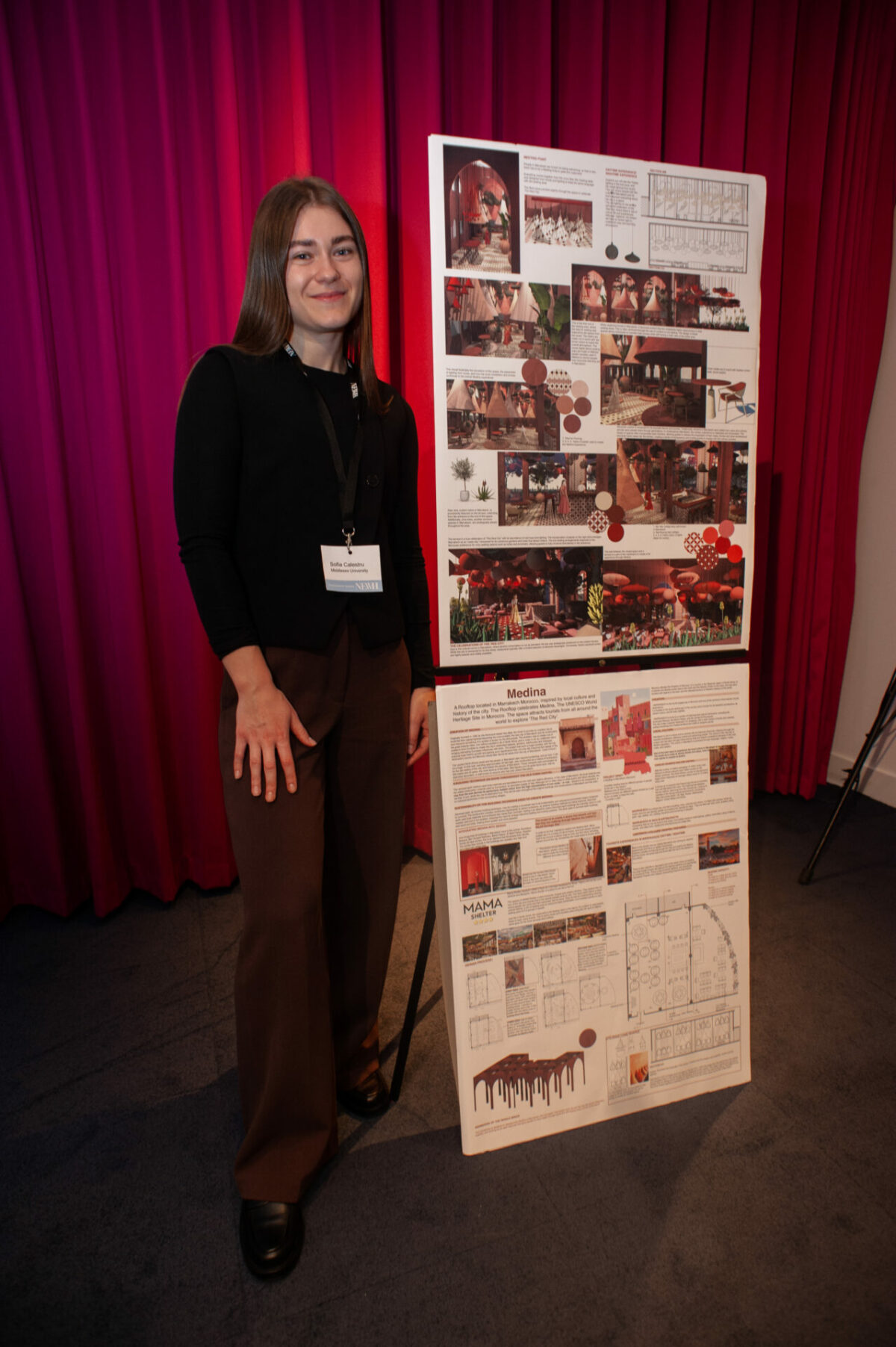 Sofia Calestru, recipient of a NEWH UK interior design scholarship