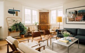 seating in hotel lounge area in OXEN - the Monocle apartment