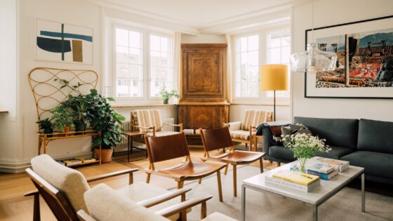 seating in hotel lounge area in OXEN - the Monocle apartment