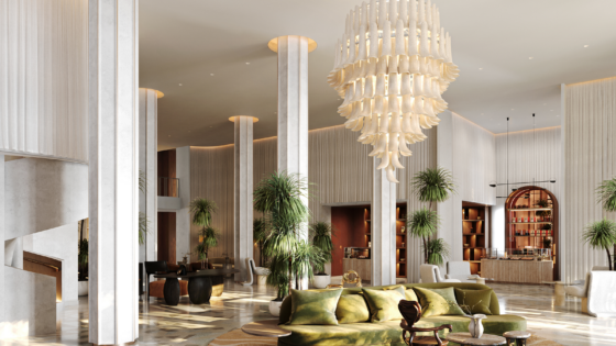 render of redesign for Delano Miami Beach