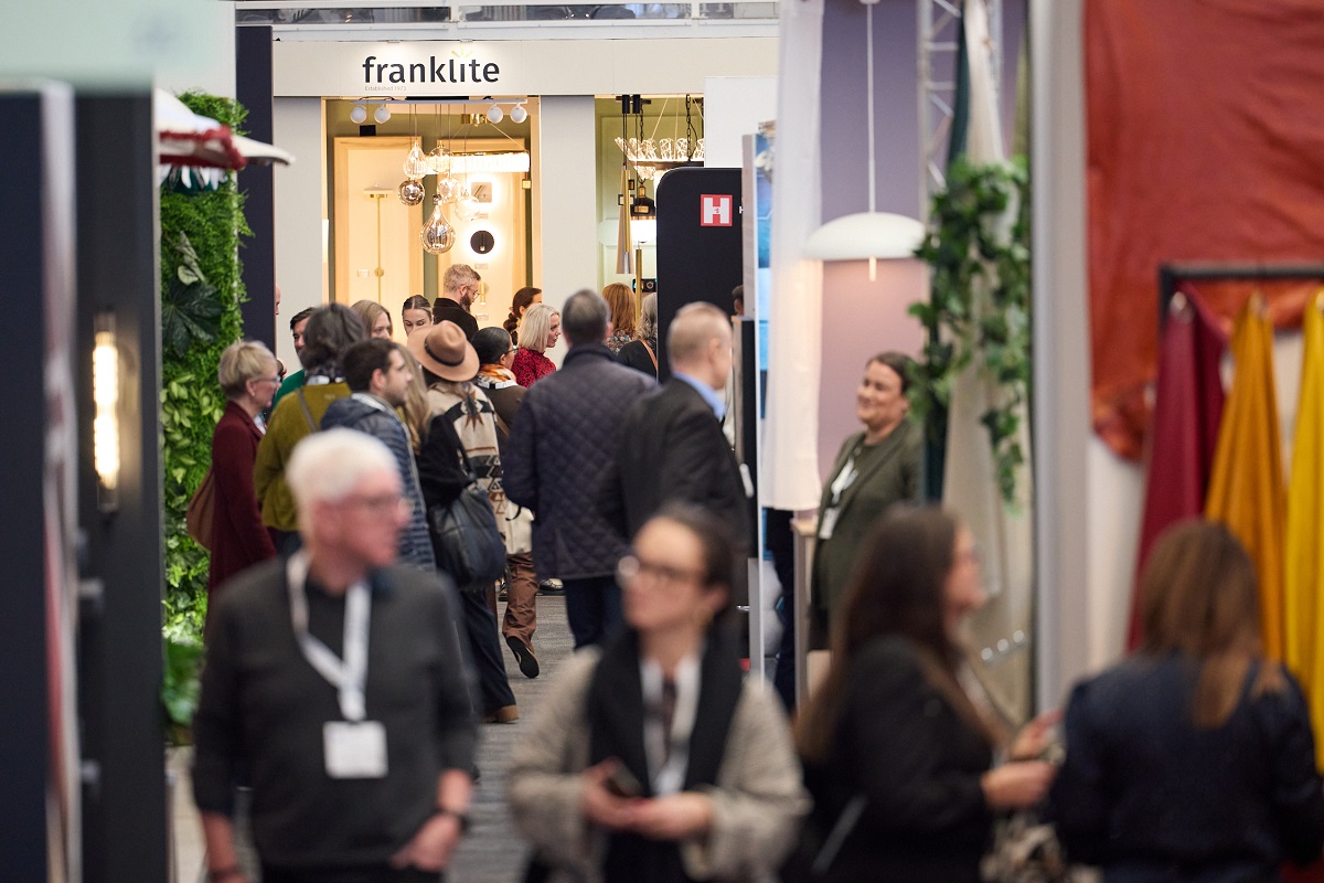 Crowds in the walkways of HIX at The Business Design Centre