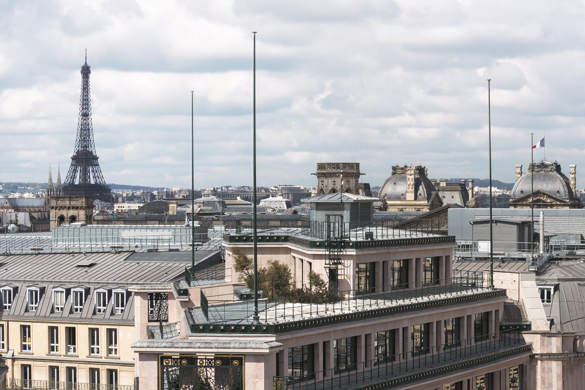 view of Paris from Radisson Collection hotel Paris