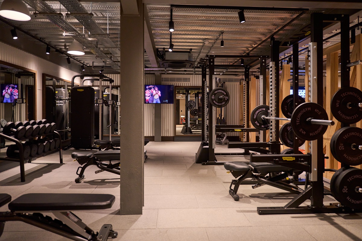 gym at the Grain Store designed by Sparcstudio