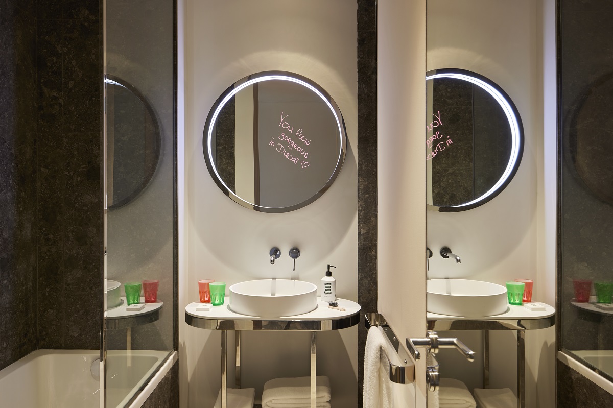 bathroom in Mama Shelter Dubai