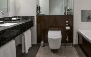 TOTO WASHLET in white, set in the Prince Akatoki London hotel