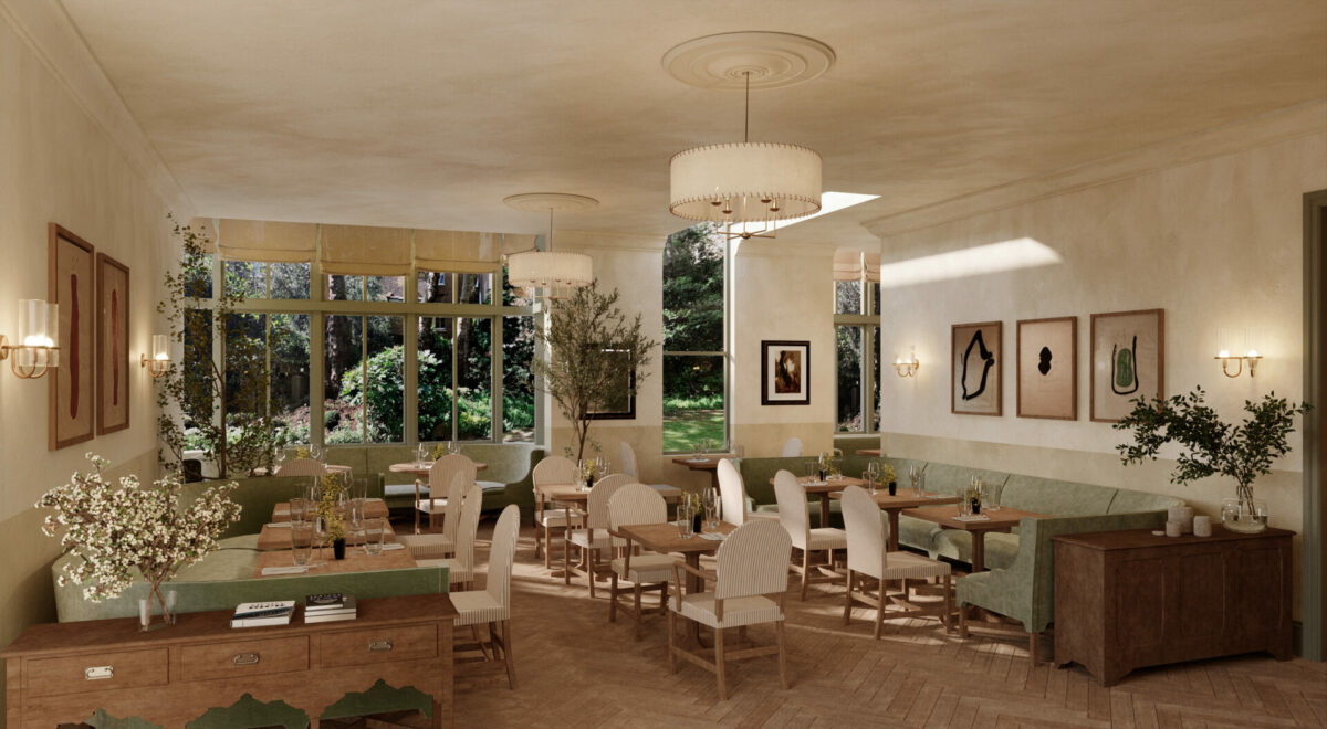 Render of Templeton Garden restaurant