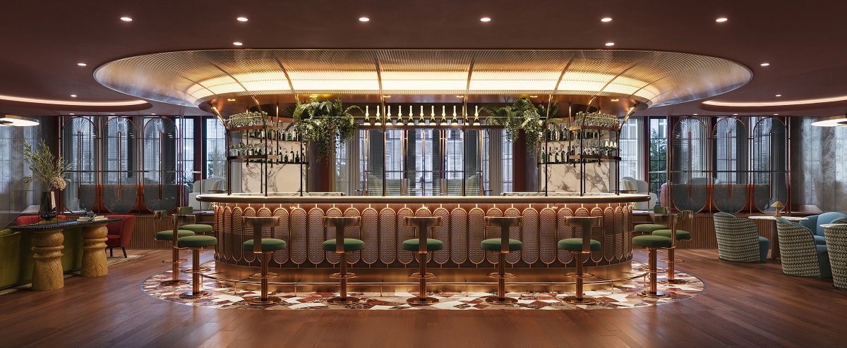 render of bar frontage in Conrad Hamburg by 1508 London