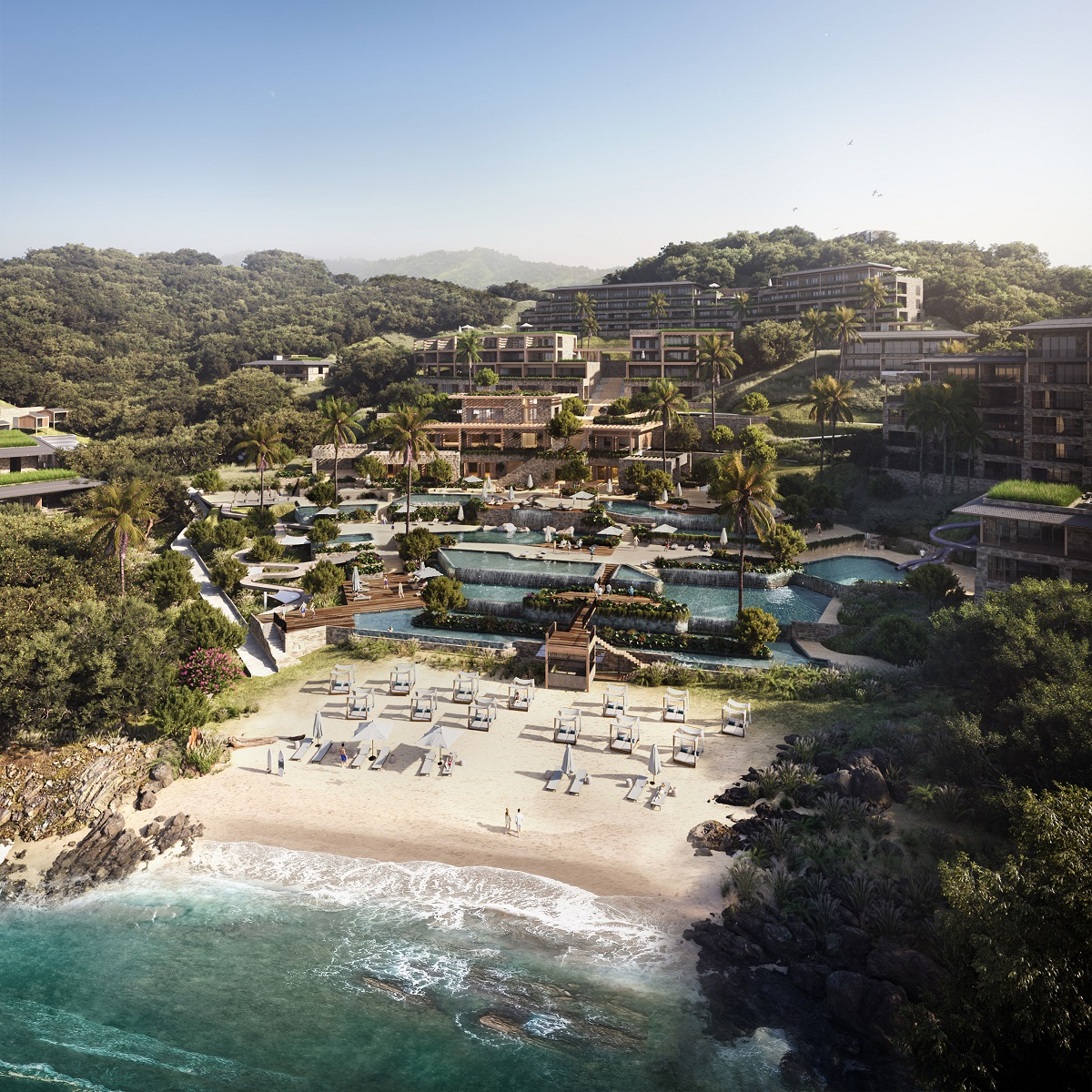 Waldorf-Astoria-Costa-Rica-Punta-Cacique-Beach-Aerial-Rendering