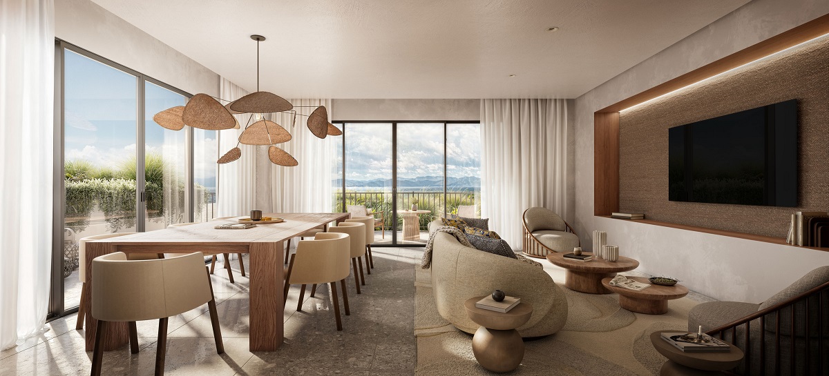 render of Waldorf-Astoria-Costa-Rica-Punta-Cacique-Suite-Living-Area