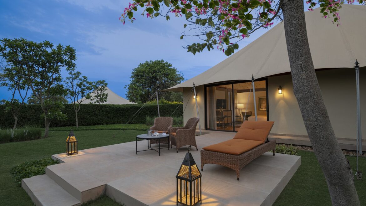 tented luxury room at The Oberoi, Bandhavgarh