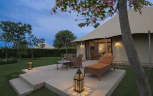 tented luxury room at The Oberoi, Bandhavgarh