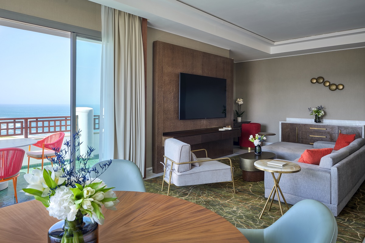 luxury suite in The Four Seasons Hotel Rabat at Kasr Al Bahr