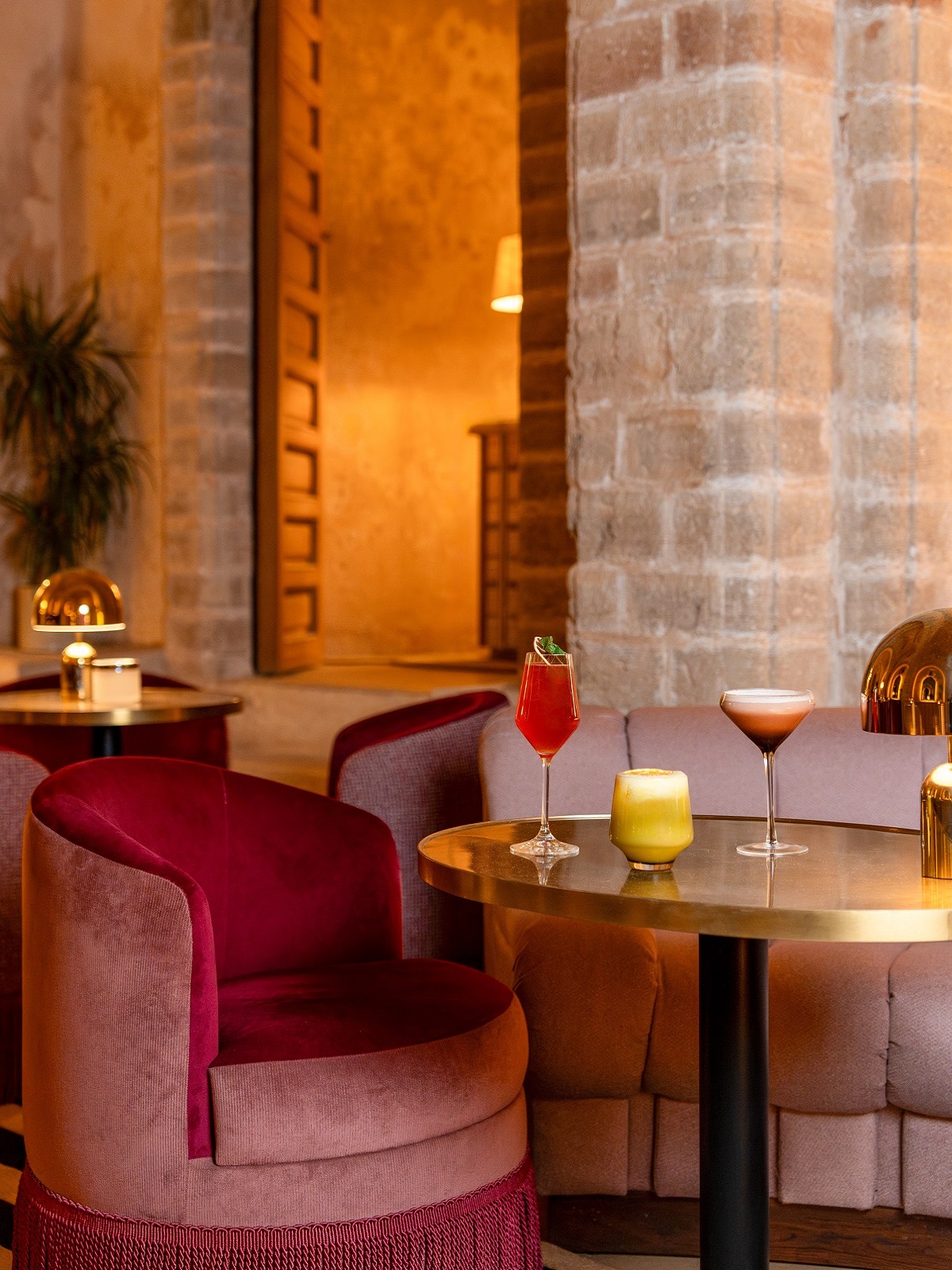cocktails on the table at Laila Lounge Rabat