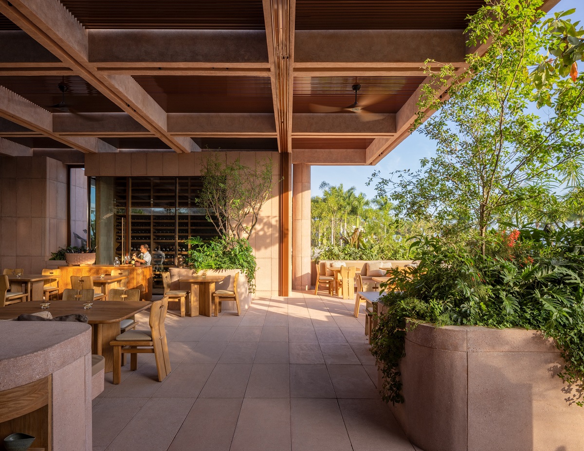 indoor outdoor boundaries are removed in Rubra design