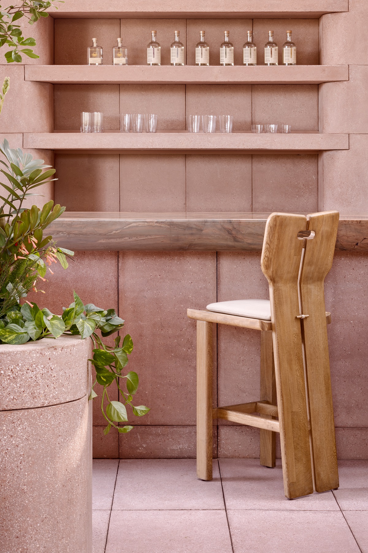 bespoke wooden chair design for Rubra