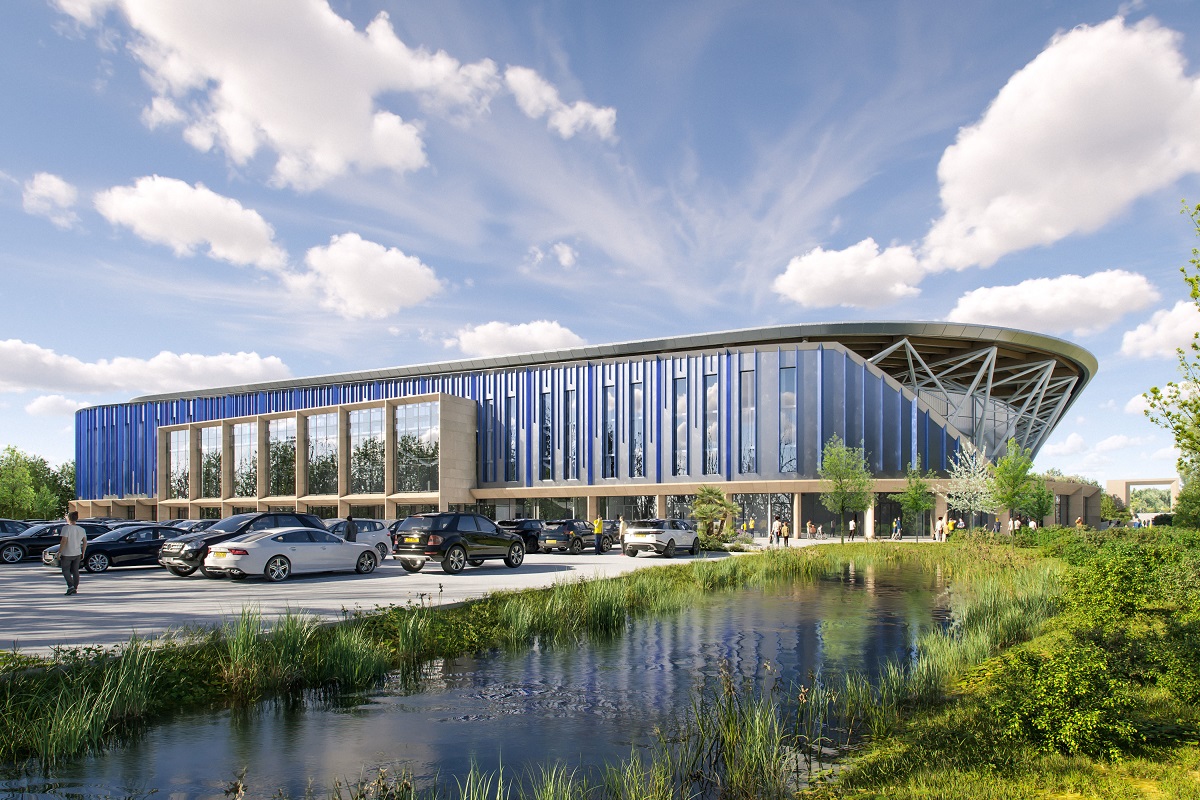 render of new Stadium to include Radisson hotel in Oxford football grounds