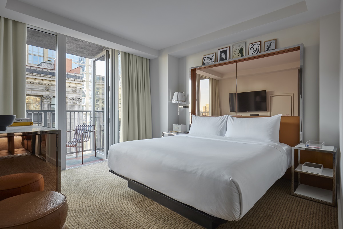 refurbished guestroom in Hotel Park Ave New York, Lore Group