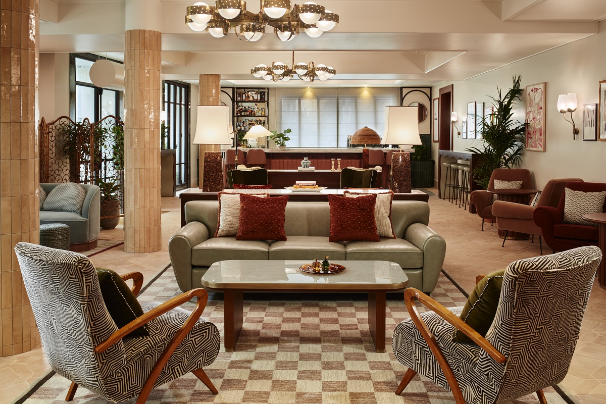 The Hoxton Florence hotel lobby -