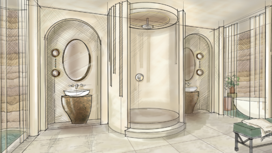 House of Rohl Primary Bathroom by 1508 London Sketch