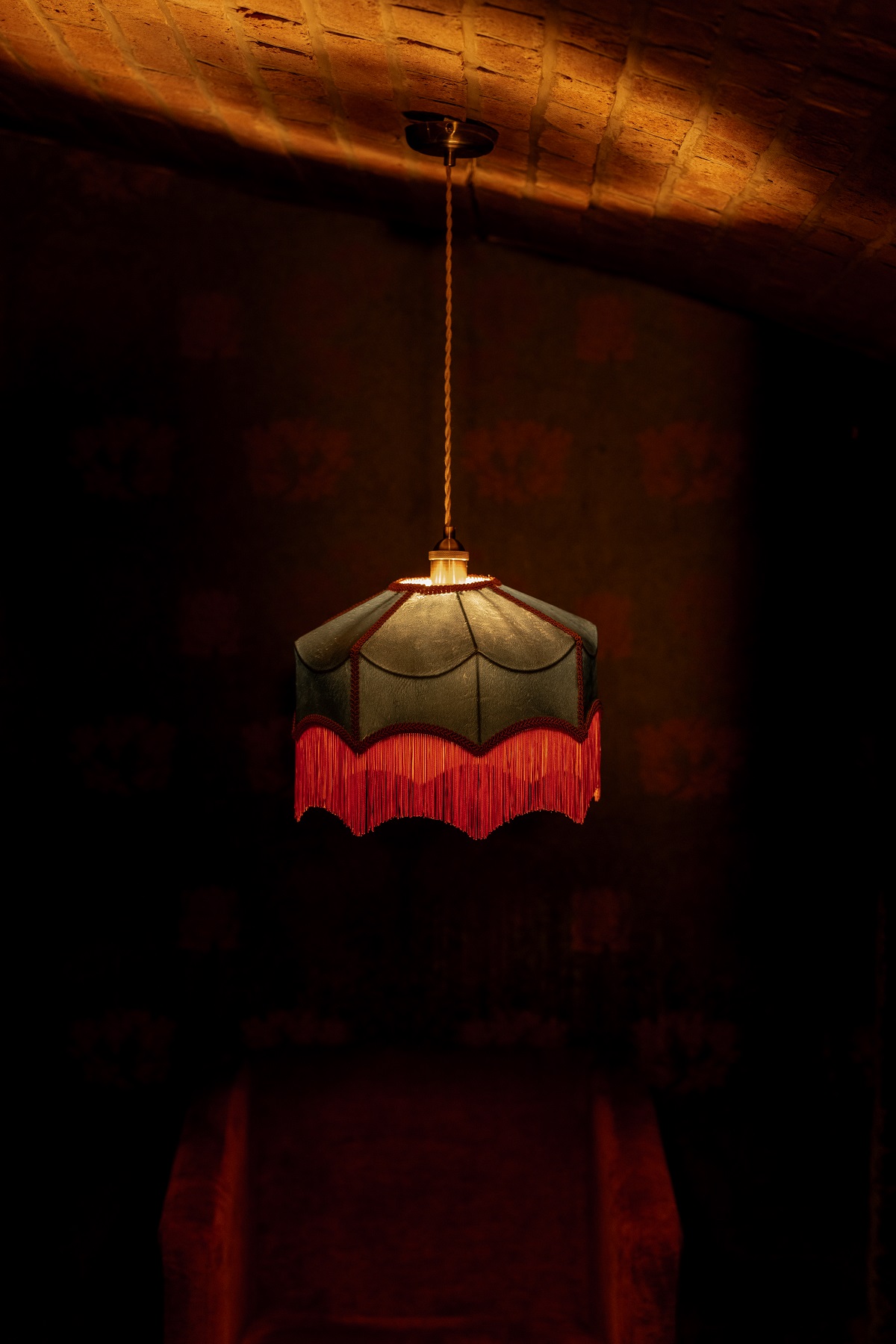 fringed pendant by Anna Hayman in Hush by Black Ivy Design