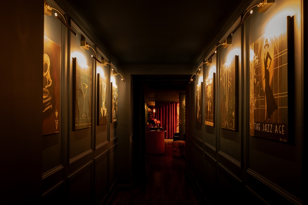 focus lighting making a statement in Hush Bar