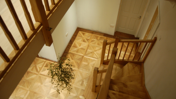 Parquet pattern floorng from the Solid Wood Flooring Company