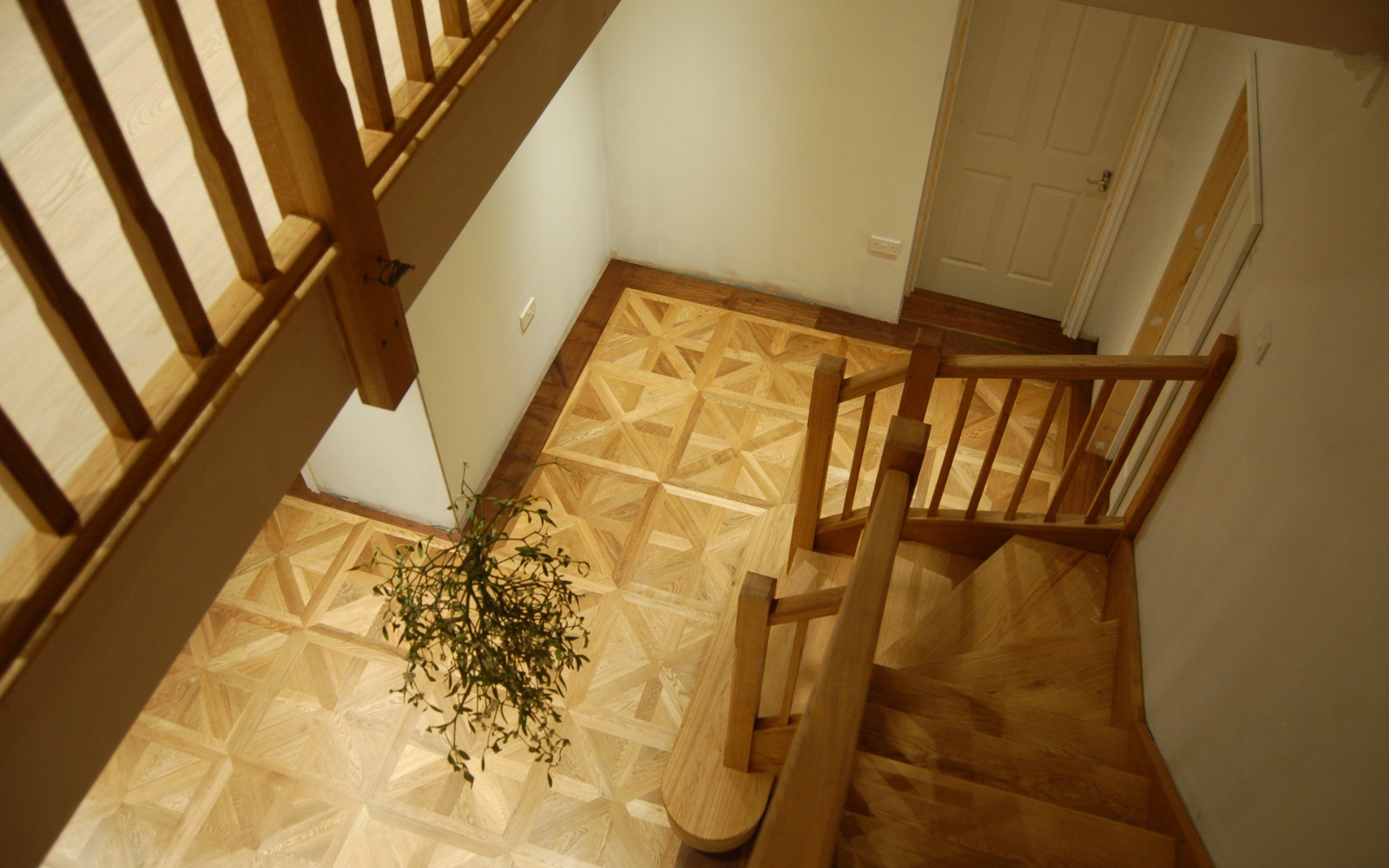 Parquet pattern floorng from the Solid Wood Flooring Company