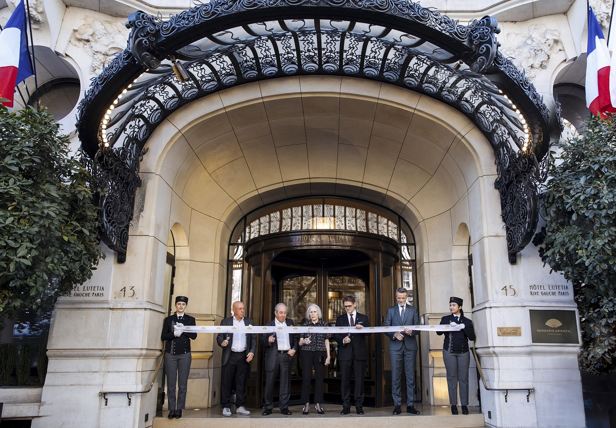 ribbon cutting ceremony Mandarin Oriental Lutetia