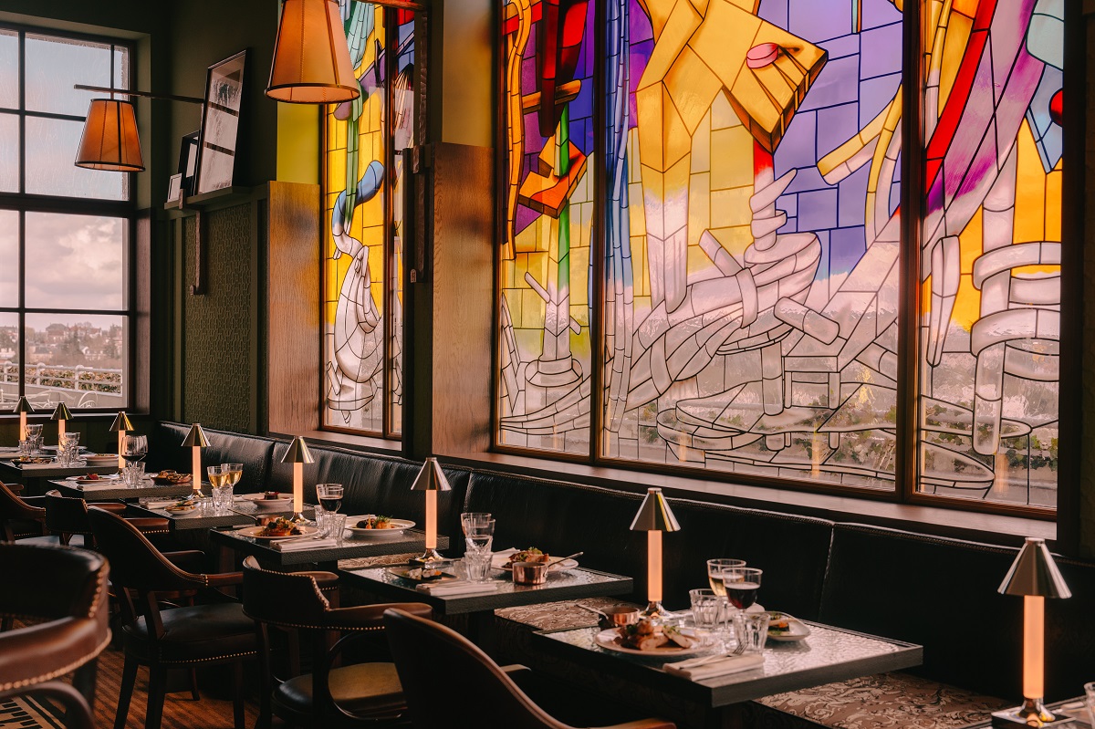 stain glass window in Maison Heler Metz