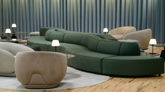 s-shaped modular curved couch from BoConcept