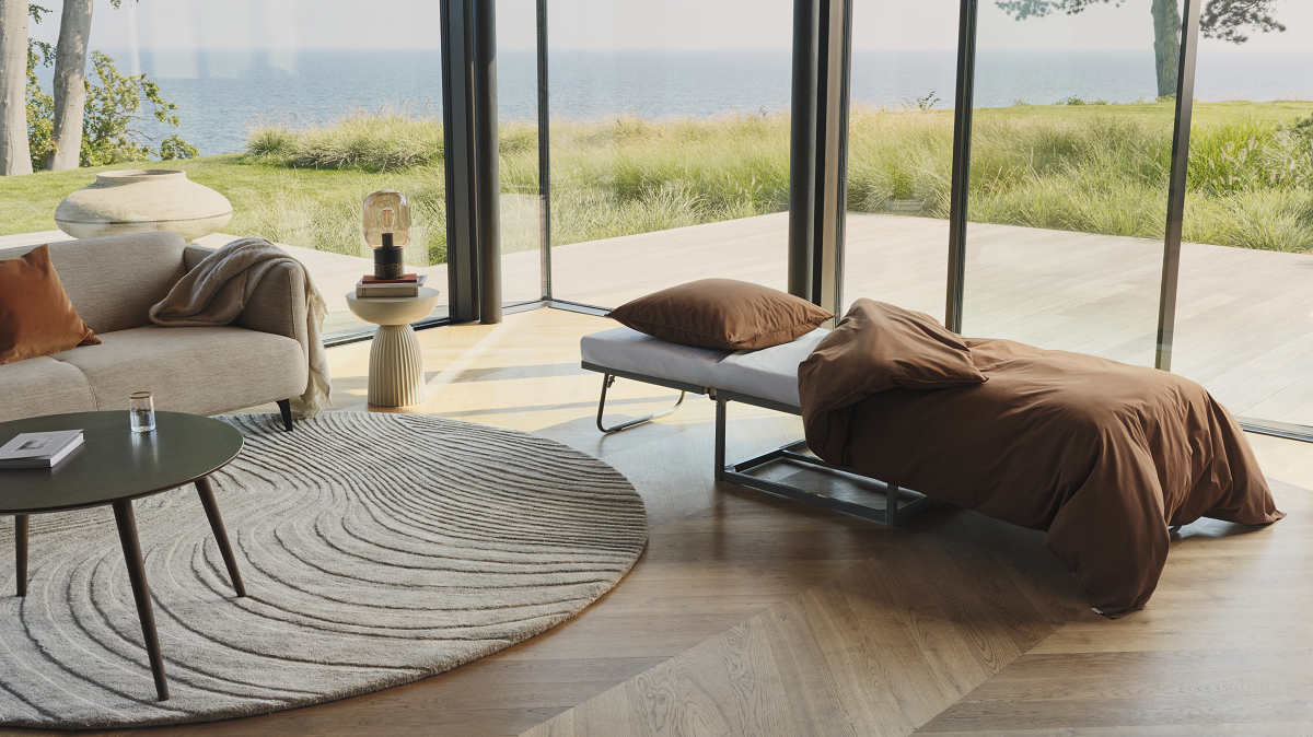 xtra footstool from BoConcept pulls out into additional space