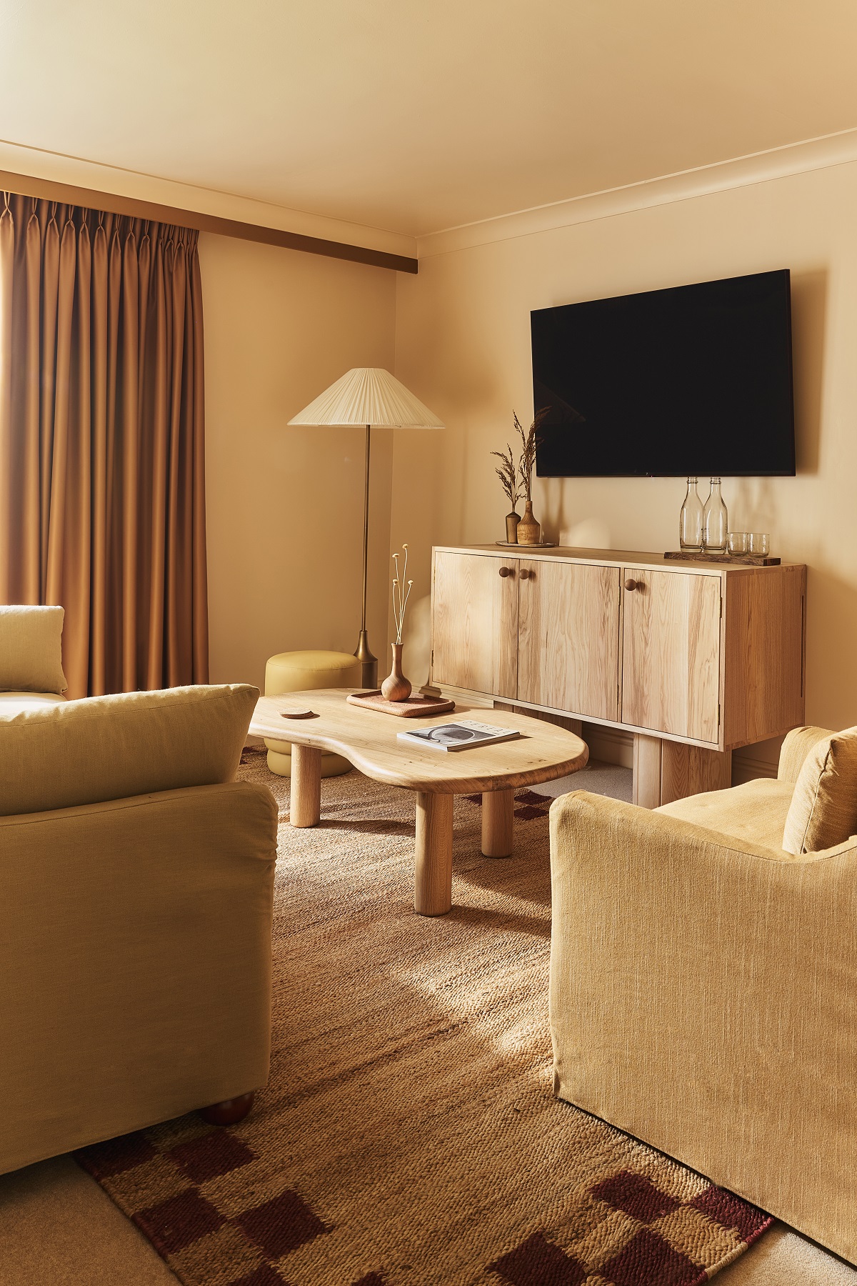 room detail in Crafted at Powdermills with natural textures, wooden furniture and a natural colour palette