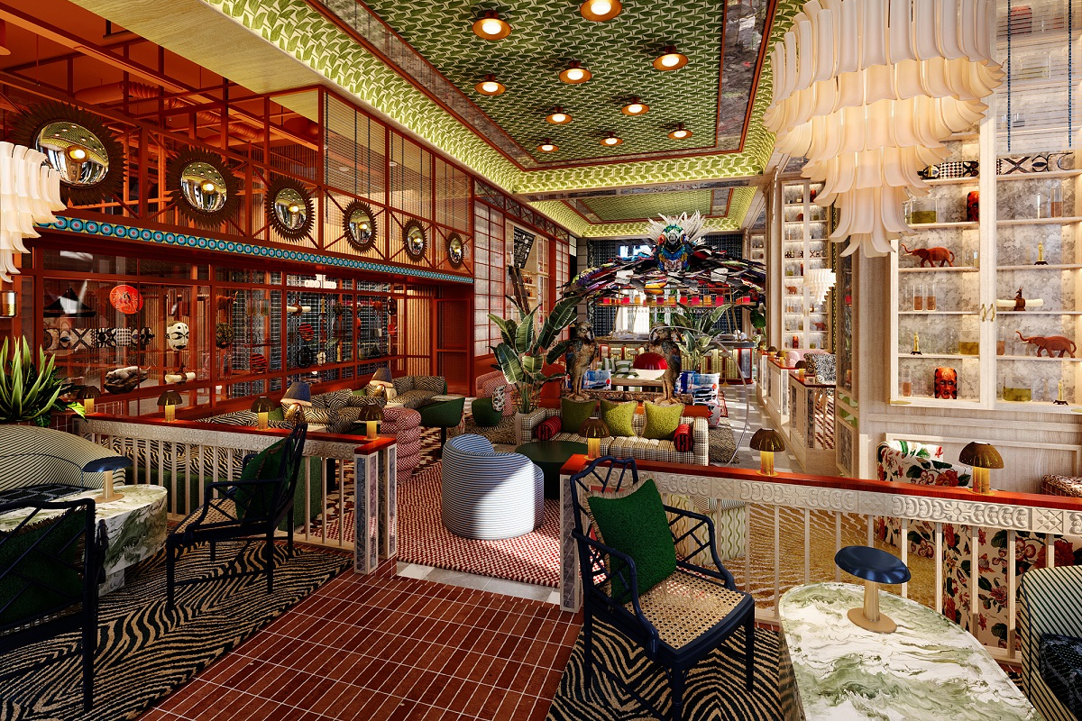 Brightly coloured co-The Oddbird bar