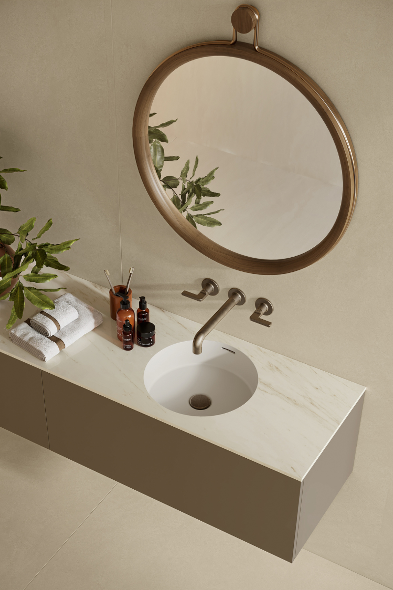 Atlas Concorde Habitat washbasin in circular white