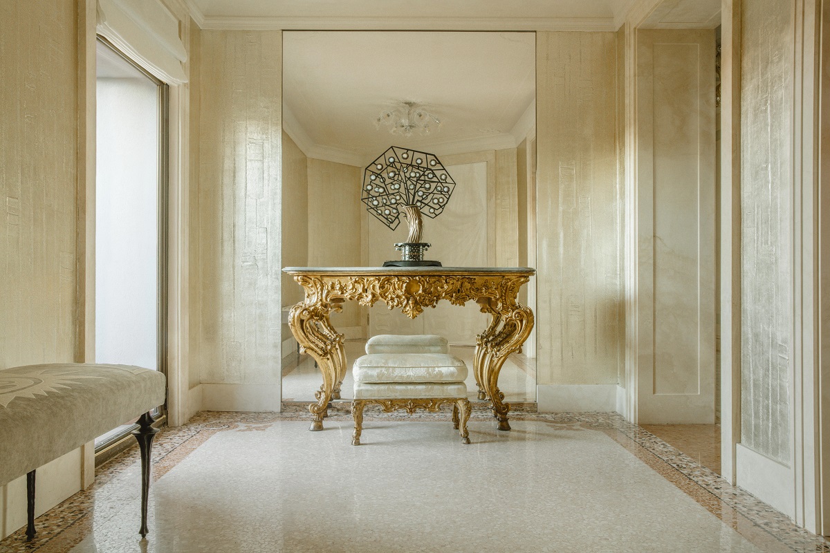 A view of Hotel Cipriani, A Belmond Hotel, Venice. Interiors by Peter Marino. 