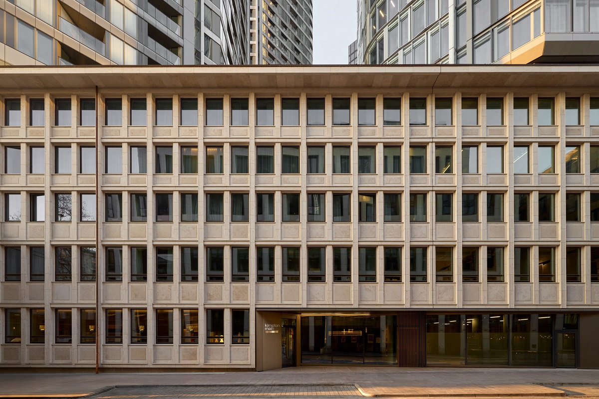 brutalist Exterior Kimpton Main Frankfurt