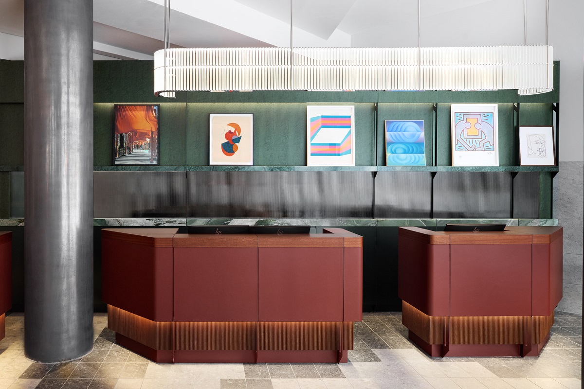 lobby and reception in Kimpton Main Frankfurt