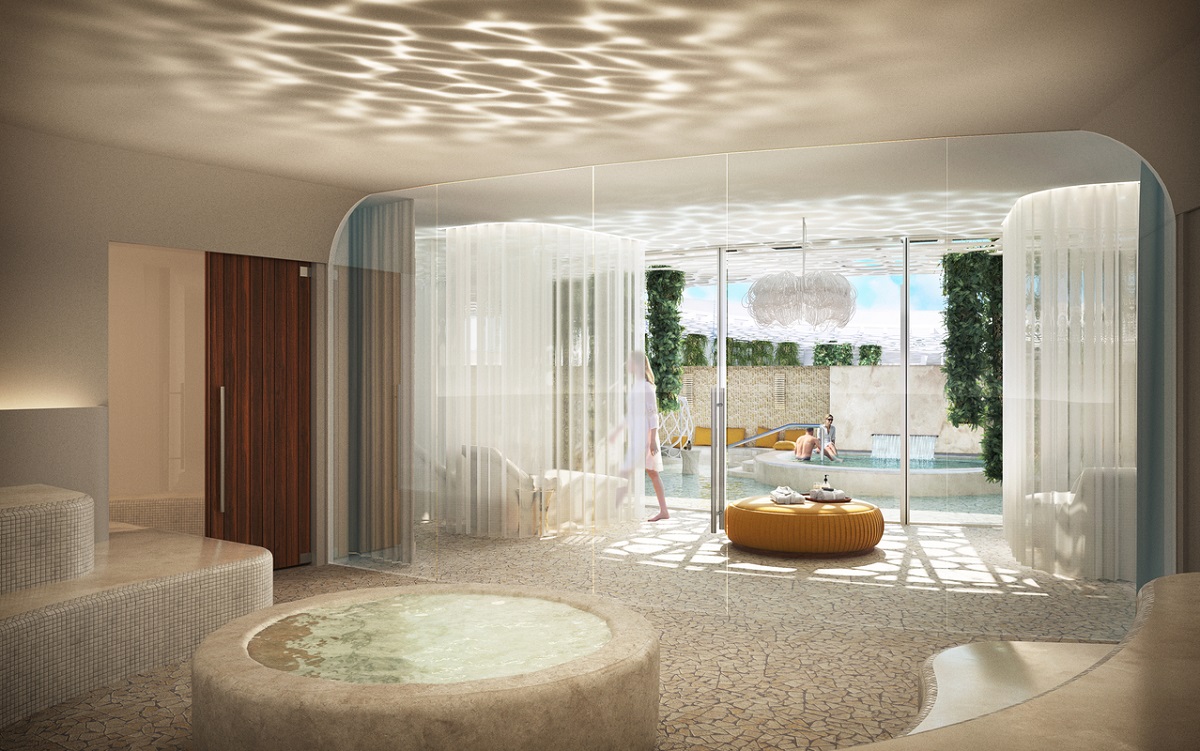render of interior at Mokara Spa in Fort Lauderdale hotel