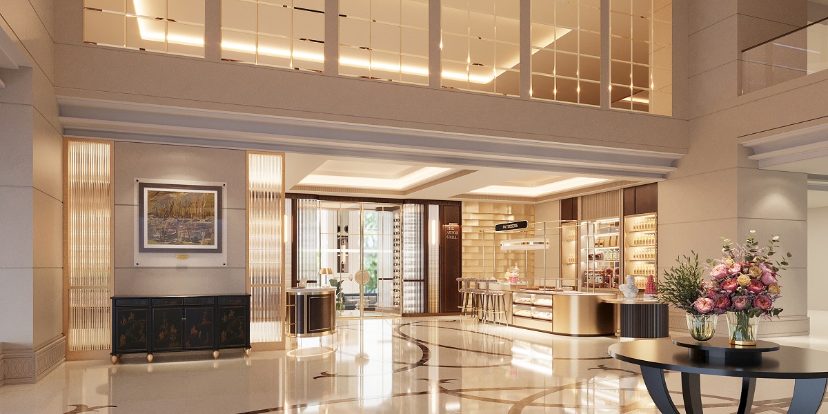 render of new Patisserie design for St Regis Singapore