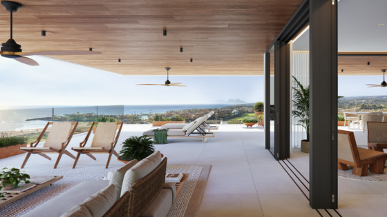 render of private terrace apartment at The Hills Sotogrande