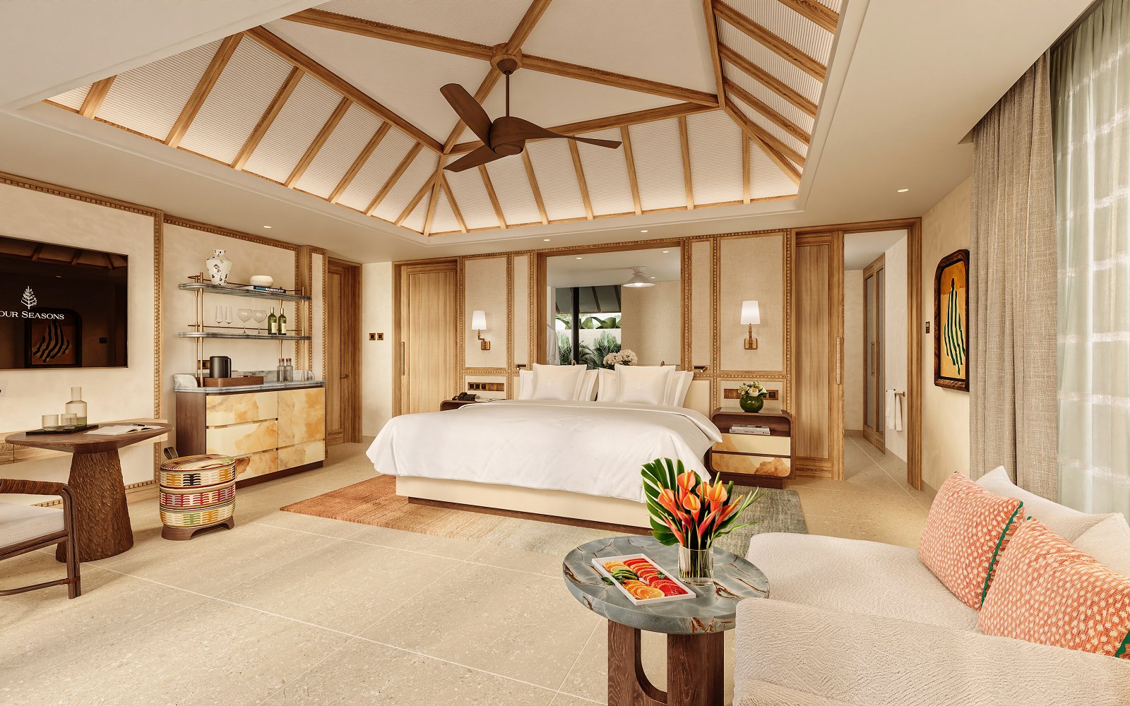 render of reimagined villas by 1508 london of , Four Seasons Resort Mauritius at Anahita