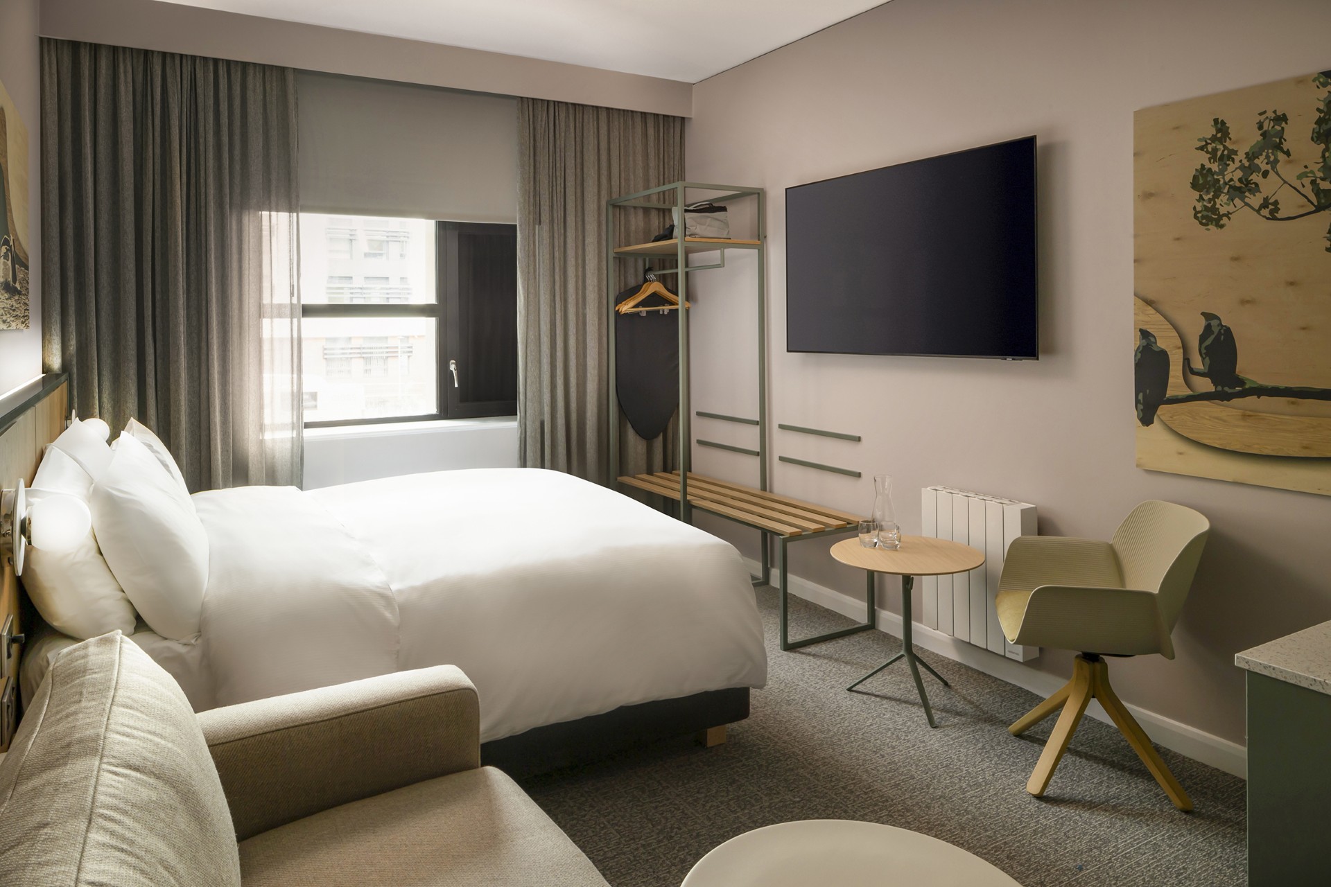 Guest bedroom at voco Zeal, with Harmony mattress by Hypnos