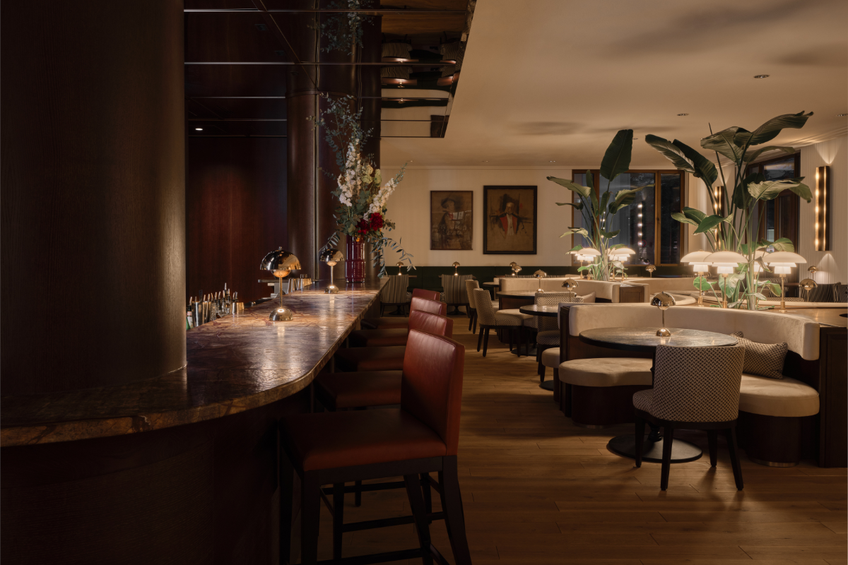 Dark Florio bar at The Charles Rocco Forte hotel in Munich