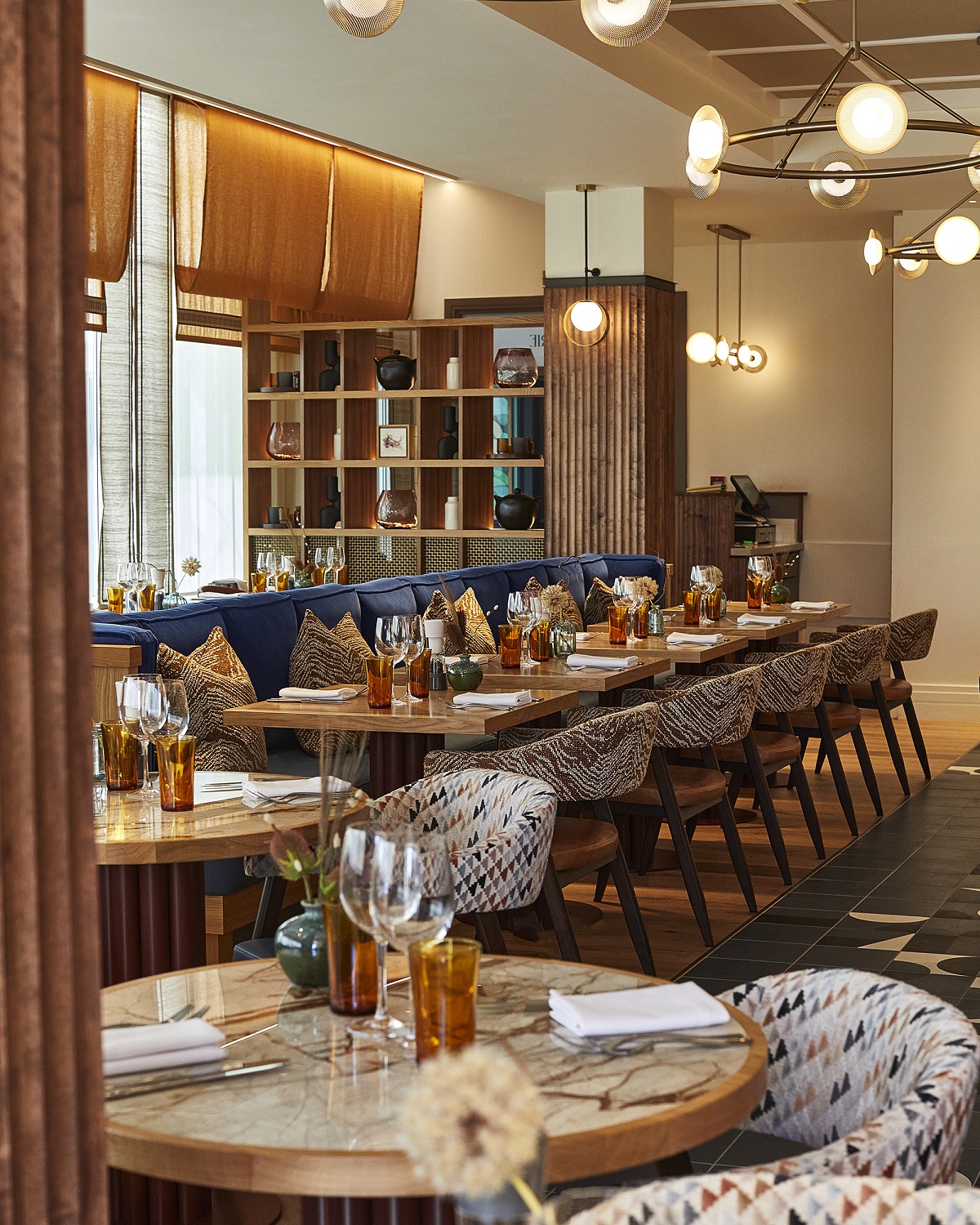 view across restaurant in Sopwell House