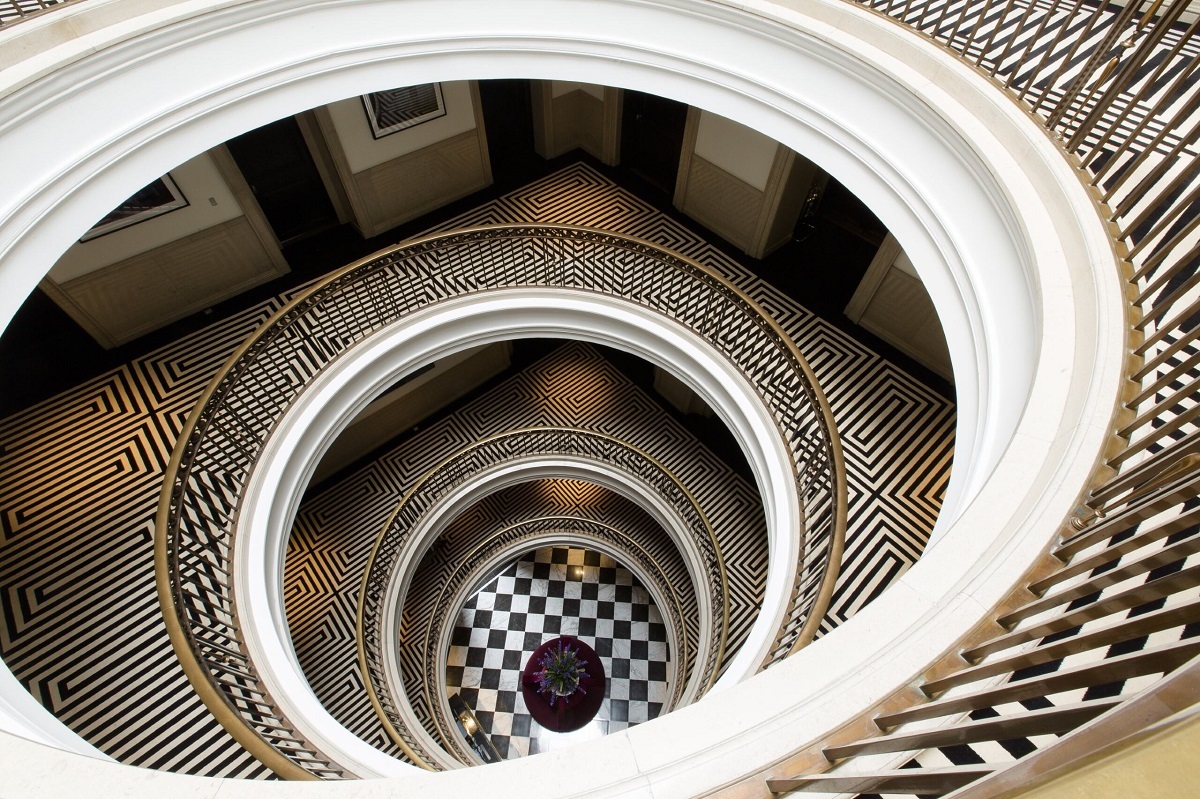 Edinburgh Grand central spiral Atrium